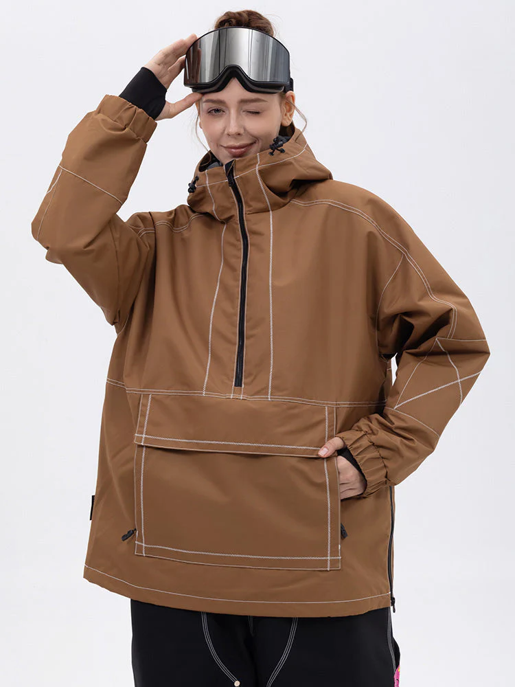 Women's All Season Mountain Vibe Streetstorm Pullover Camo Snowboard Jacket - Image 17