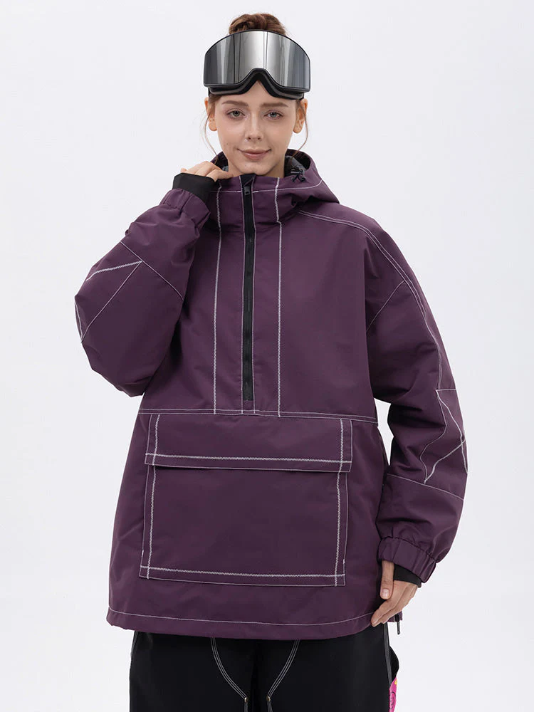 Women's All Season Mountain Vibe Streetstorm Pullover Snowboard Jacket - Image 8