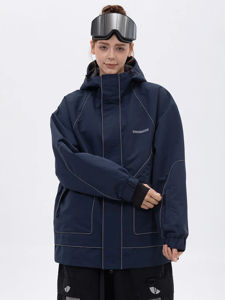 Women's All Weather Mountain Chill Reflective Snow Jacket – Night Skiing & Snowboard - Image 10