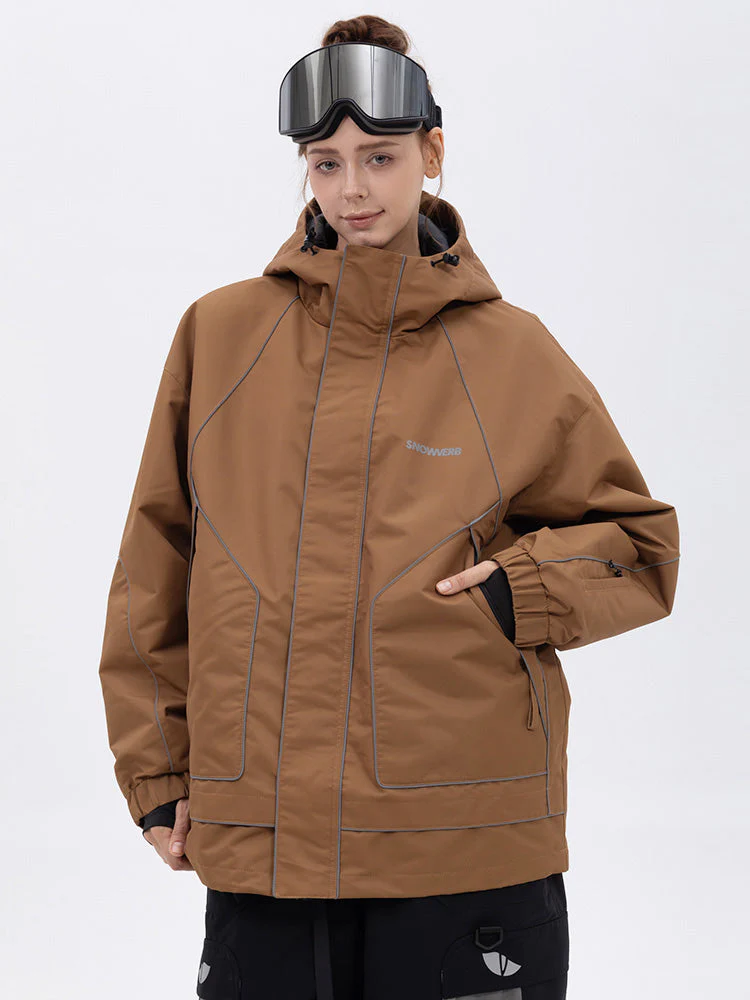Women's All Weather Mountain Chill Reflective Snow Jacket – Night Skiing & Snowboard - Image 12