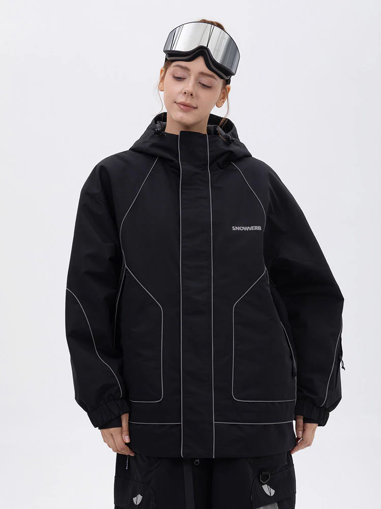 Women's All Weather Mountain Chill Reflective Snow Jacket – Night Skiing & Snowboard - Image 2