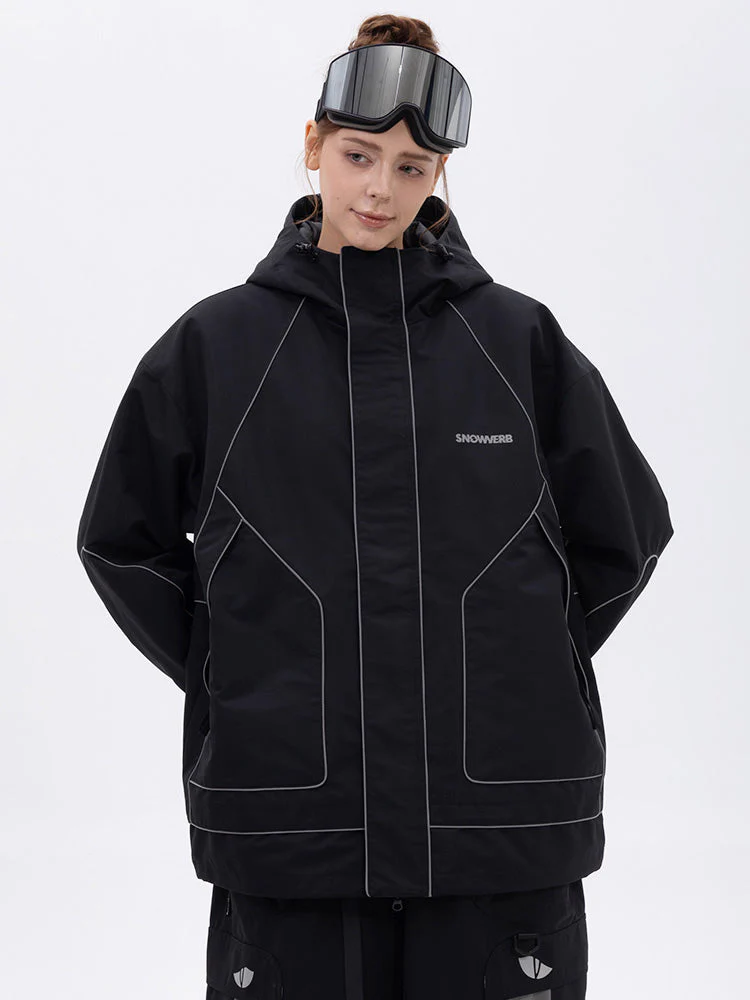 Women's All Weather Mountain Chill Reflective Snow Jacket – Night Skiing & Snowboard - Image 3