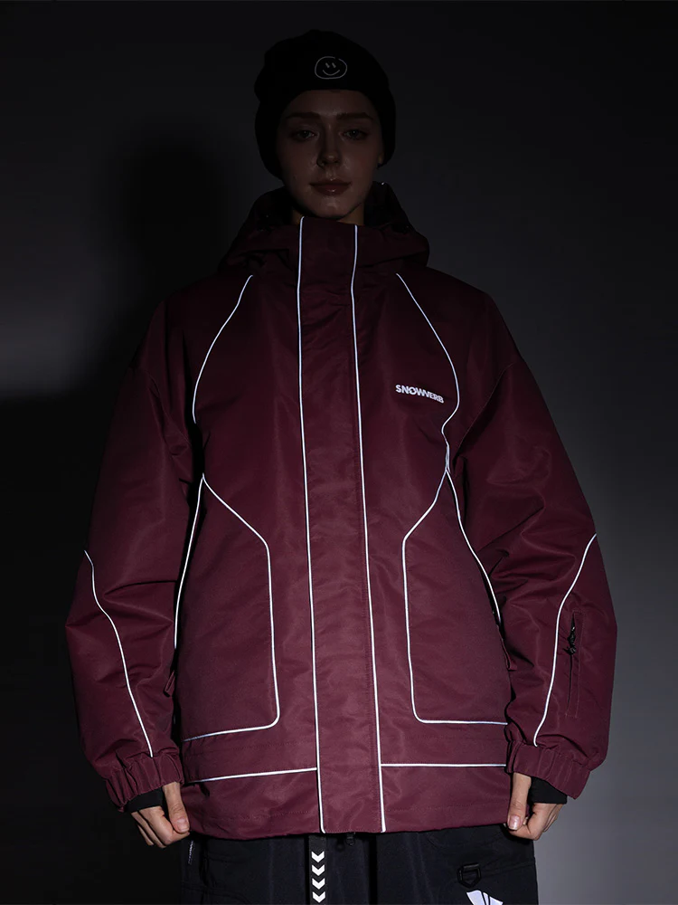 Women's All Weather Mountain Chill Reflective Snow Jacket – Night Skiing & Snowboard - Image 4