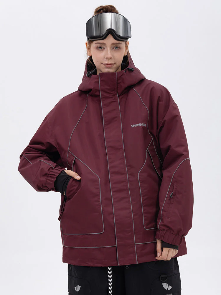 Women's All Weather Mountain Chill Reflective Snow Jacket – Night Skiing & Snowboard - Image 5