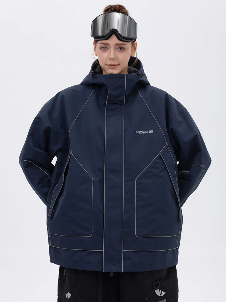 Women's All Weather Mountain Chill Reflective Snow Jacket – Night Skiing & Snowboard - Image 7