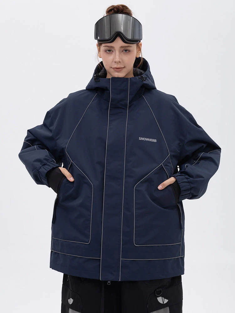 Women's All Weather Mountain Chill Reflective Snow Jacket – Night Skiing & Snowboard - Image 8