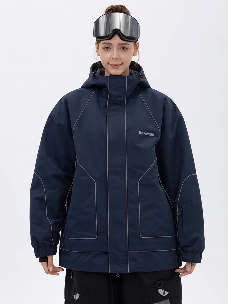 Women's All Weather Mountain Chill Reflective Snow Jacket – Night Skiing & Snowboard - Image 9
