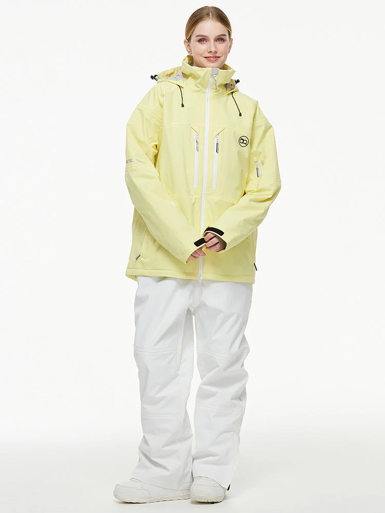 Women's Arctic Queen Mountain Windbreaker Thermal Snow Suits with Overalls Bibs - Image 18