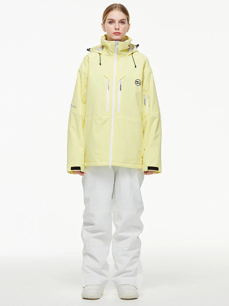 Women's Arctic Queen Mountain Windbreaker Thermal Snow Suits with Overalls Bibs - Image 20