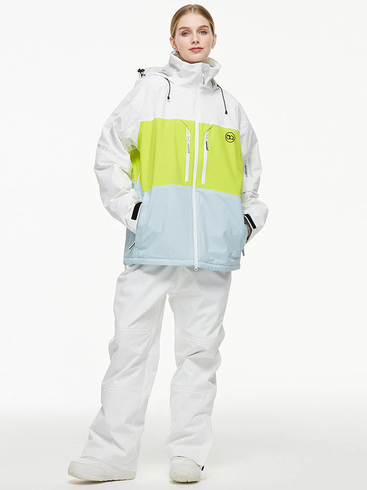 Women's Arctic Queen Mountain Windbreaker Thermal Snow Suits with Overalls Bibs - Image 31