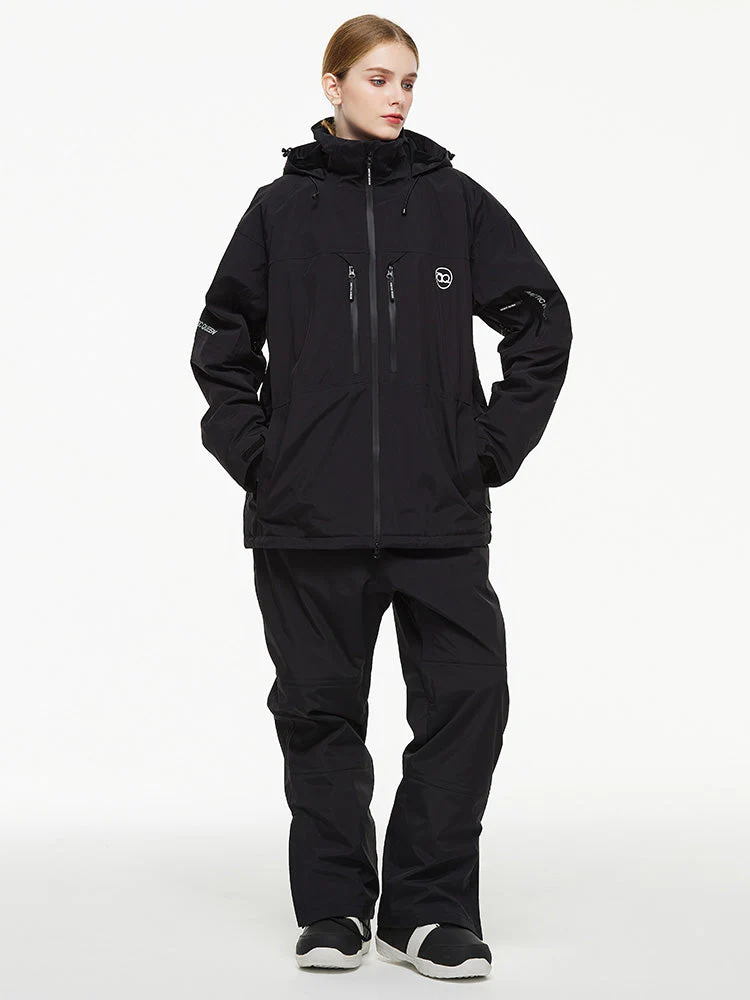 Women's Arctic Queen Mountain Windbreaker Thermal Snow Suits with Overalls Bibs - Image 5