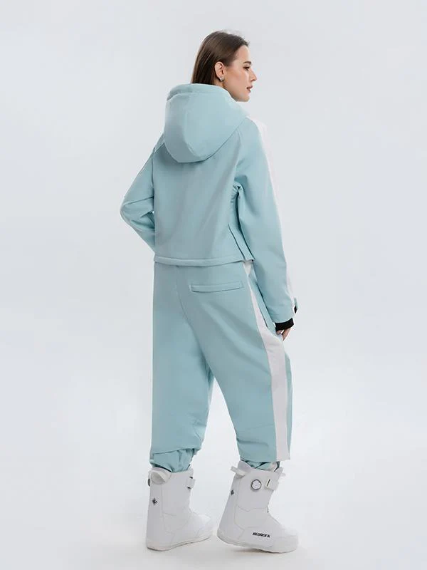 Women's Arctic Queen Stripe Mountain Infinity One Piece Snowsuit Ski Jumpsuit - Image 10