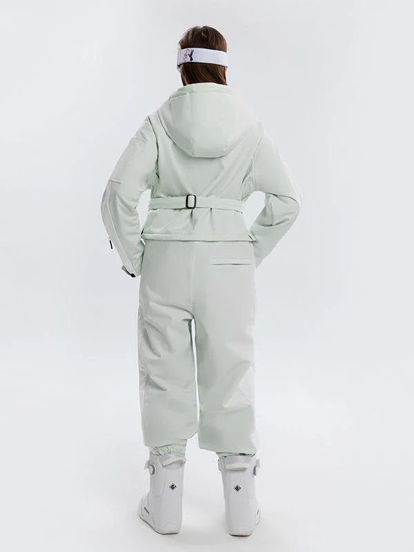 Women's Arctic Queen Stripe Mountain Infinity One Piece Snowsuit Ski Jumpsuit - Image 4