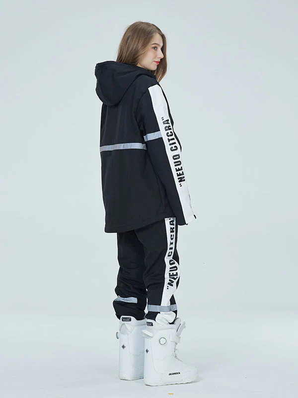 Women's Arctic Queen Winter Guide Stripe Reflective Snow Suits - Image 21