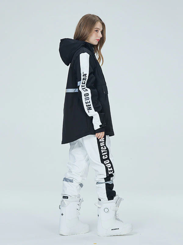 Women's Arctic Queen Winter Guide Stripe Reflective Snow Suits - Image 23