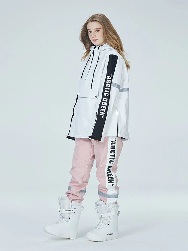 Women's Arctic Queen Winter Guide Stripe Reflective Snow Suits - Image 8
