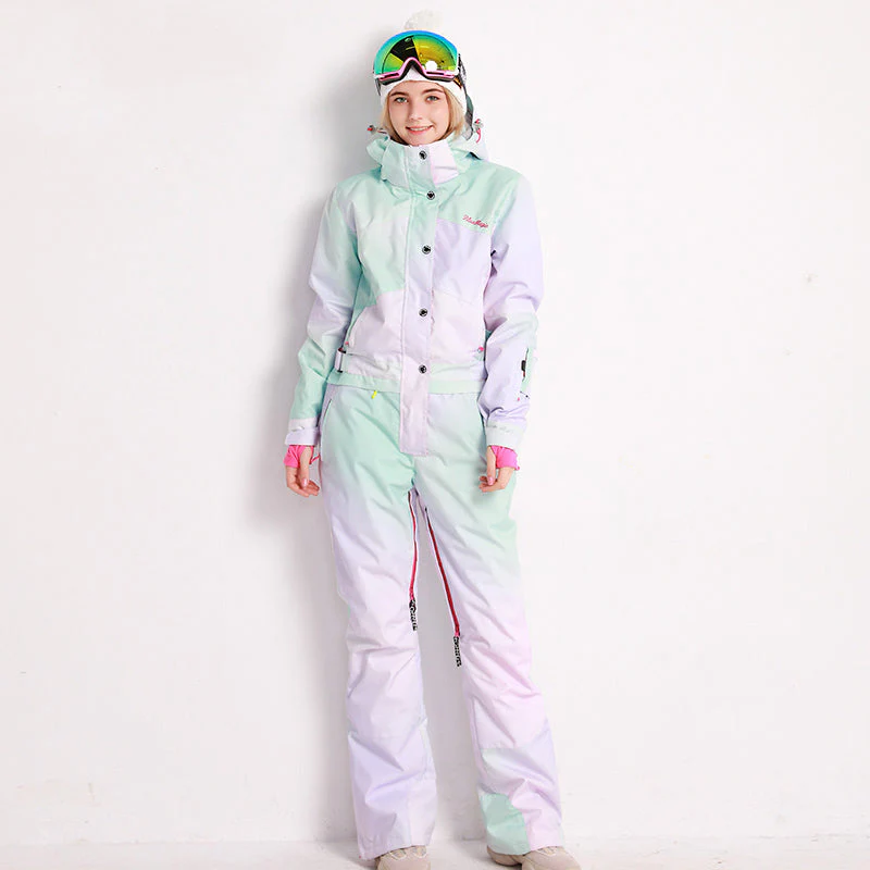 Women's Blue Magic Hyper Slope Star One Piece Ski Jumpsuit Winter Snowsuits - Image 4