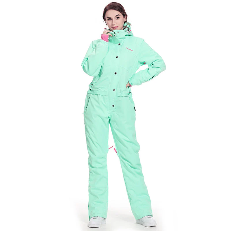 Women's Blue Magic Winter Fun All In One Piece Ski Jumpsuit Winter Snowsuits - Image 9