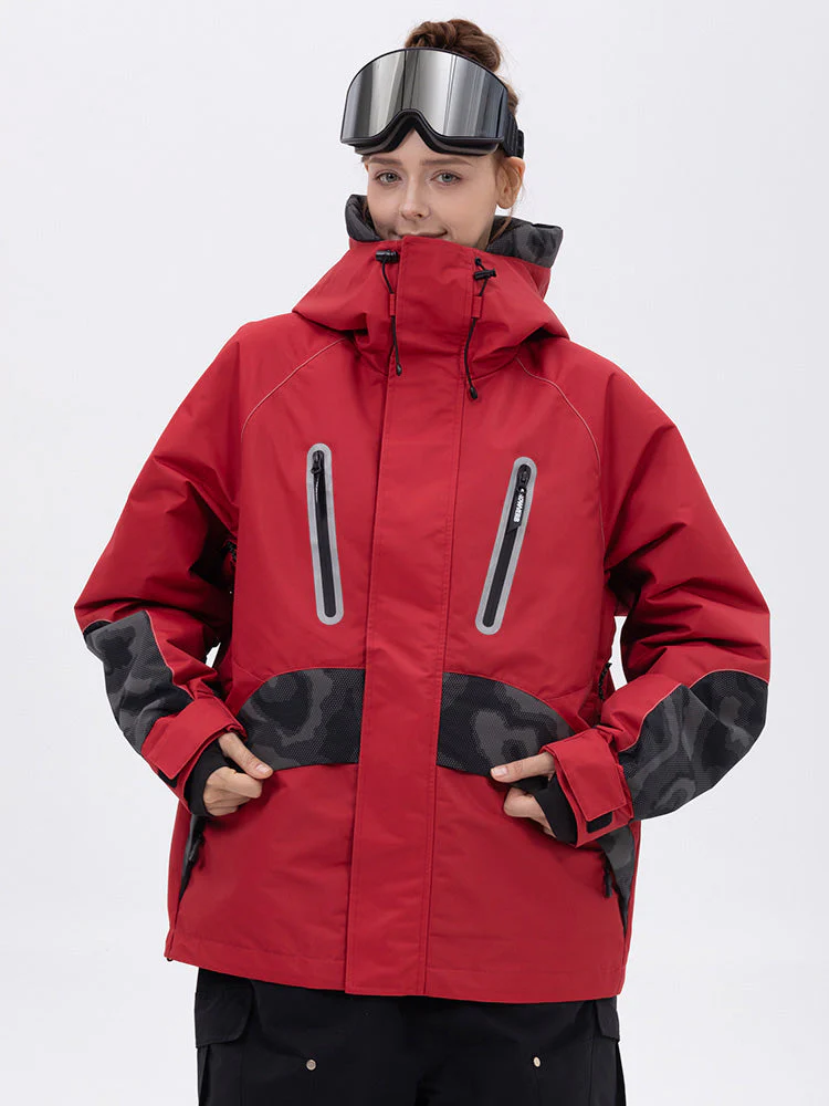 Women's Chillform Glow Trail Reflective Camo Snow Jacket - Image 8