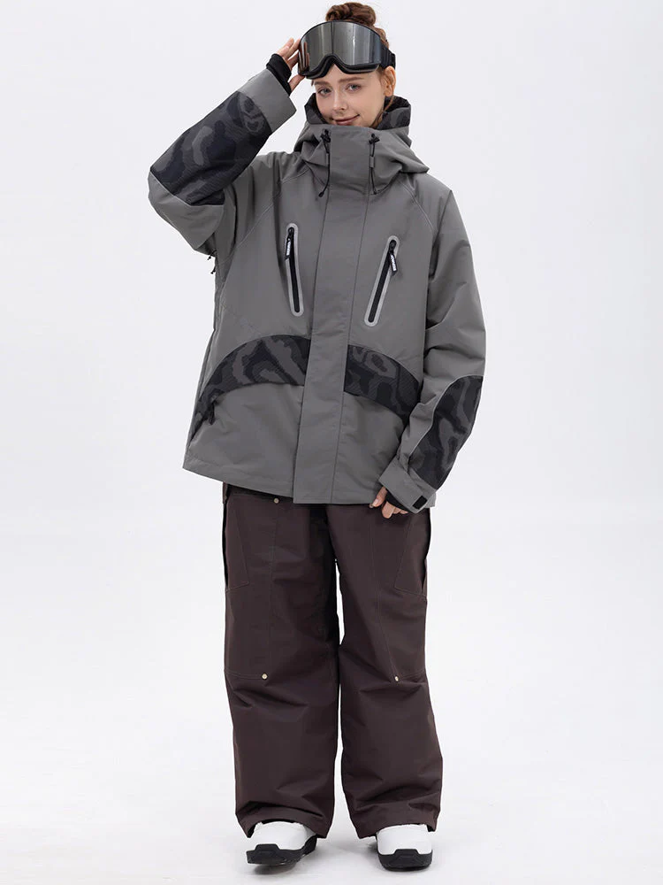 Women's Chillform Reflective Camo Snow Suit – Glow Trail Jacket with Baggy Snow Pants Set - Image 12