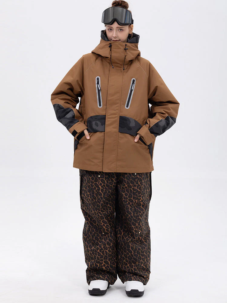Women's Chillform Reflective Camo Snow Suit – Glow Trail Jacket with Baggy Snow Pants Set - Image 15
