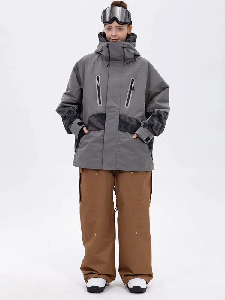 Women's Chillform Reflective Camo Snow Suit – Glow Trail Jacket with Baggy Snow Pants Set - Image 22