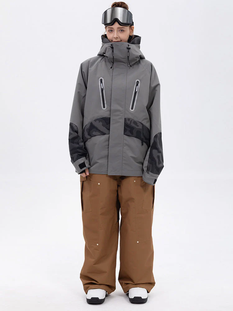 Women's Chillform Reflective Camo Snow Suit – Glow Trail Jacket with Baggy Snow Pants Set - Image 23