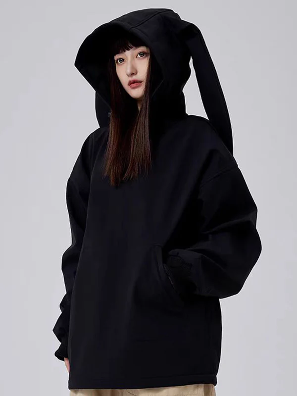 Women's Dook Snow Iconic Rabbit Fleece Hoodie - Image 11