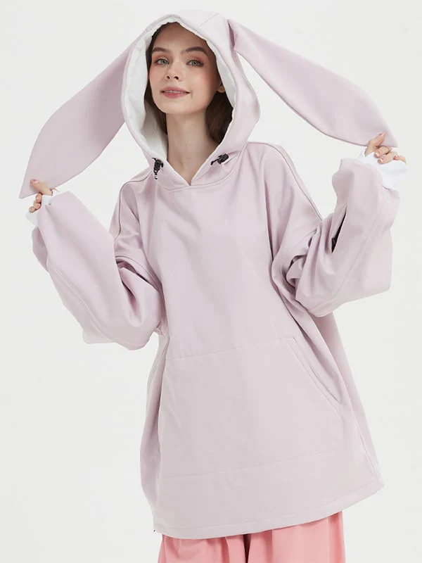 Doorek Unisex Cute Bunny Rabbit Snow Hoodie - Long Ears Decoration - Image 4