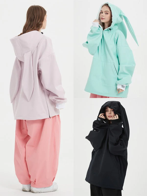 Doorek Unisex Cute Bunny Rabbit Snow Hoodie - Long Ears Decoration - Image 7