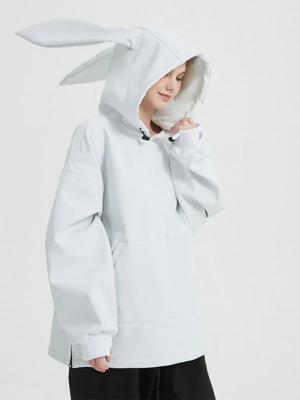 Doorek Unisex Cute Bunny Rabbit Snow Hoodie - Long Ears Decoration - Image 9