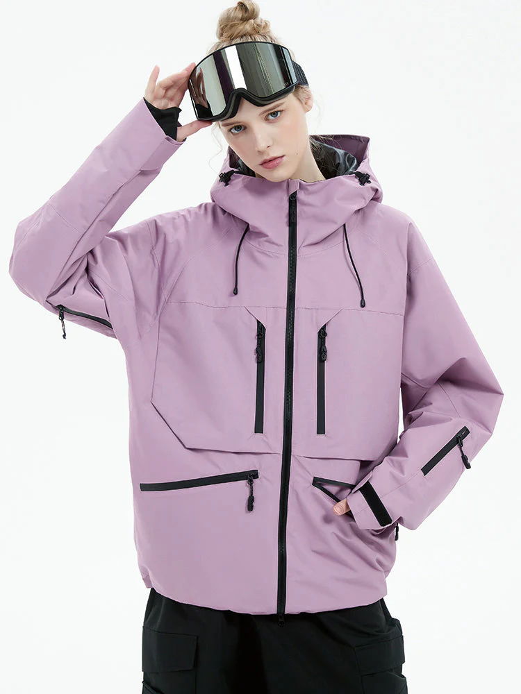 Women's Durable Steeze HypeShred Baggy Utility Cargo Snow Jacket - Image 5