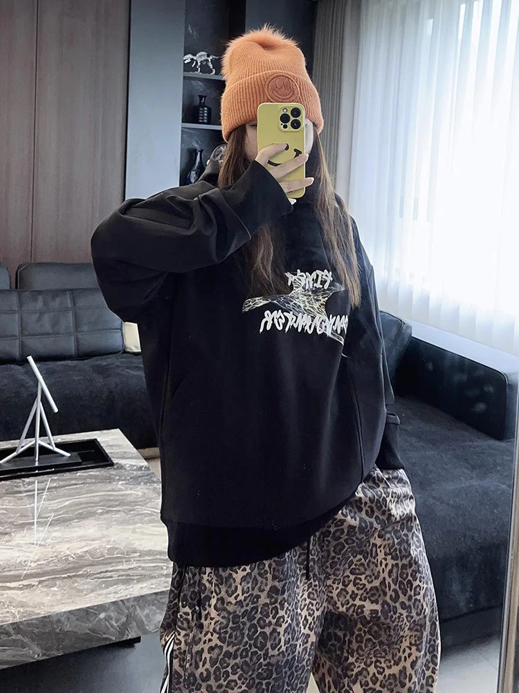 Women's First Encounter Unisex Rebel Leopard Hat Snow Hoodie - Image 2