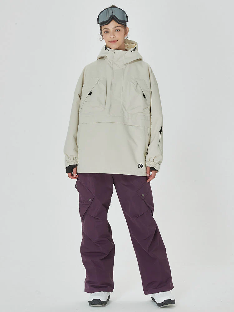 Women's Freerider Baggy Anorak Jacket with Swag Cargo Snowboard Pants - Image 3