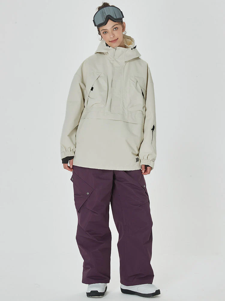 Women's Freerider Baggy Anorak Jacket with Swag Cargo Snowboard Pants - Image 4