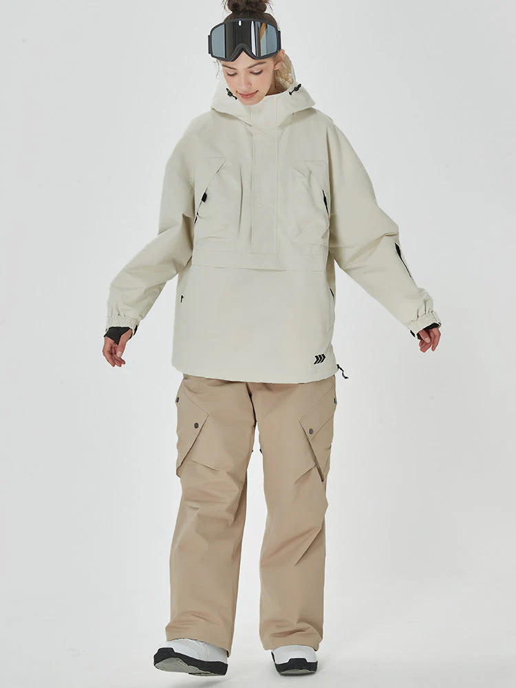 Women's Freerider Baggy Anorak Jacket with Swag Cargo Snowboard Pants - Image 6