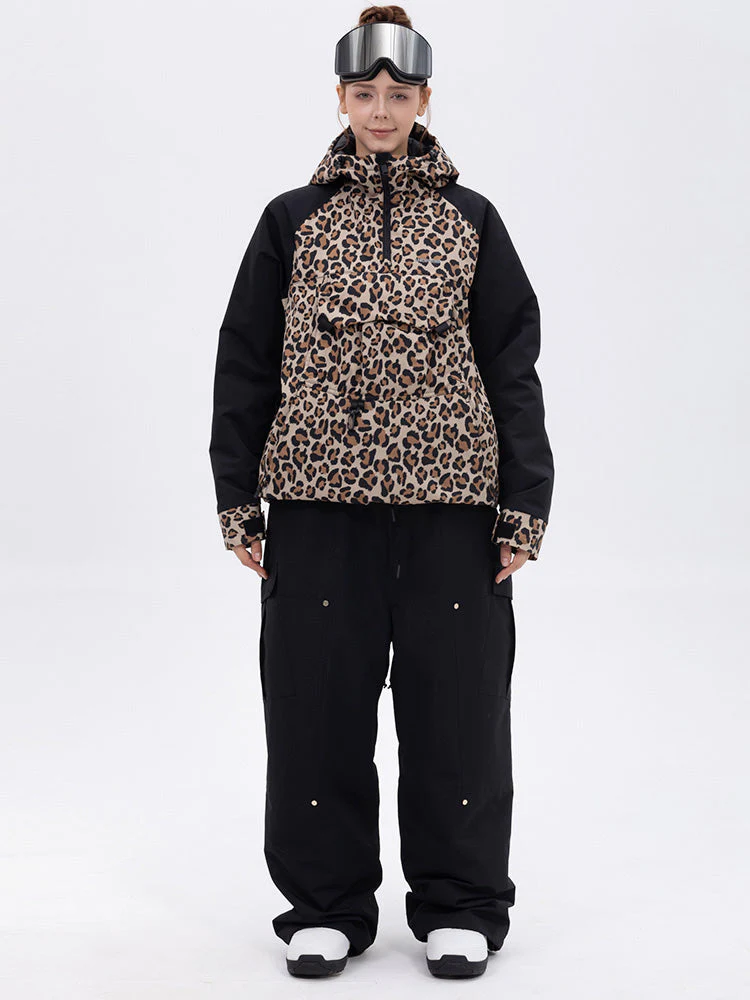 Women's Freestyle Mountain Camo Snow Suit – Bomber Jacket & Baggy Pants Set - Image 7