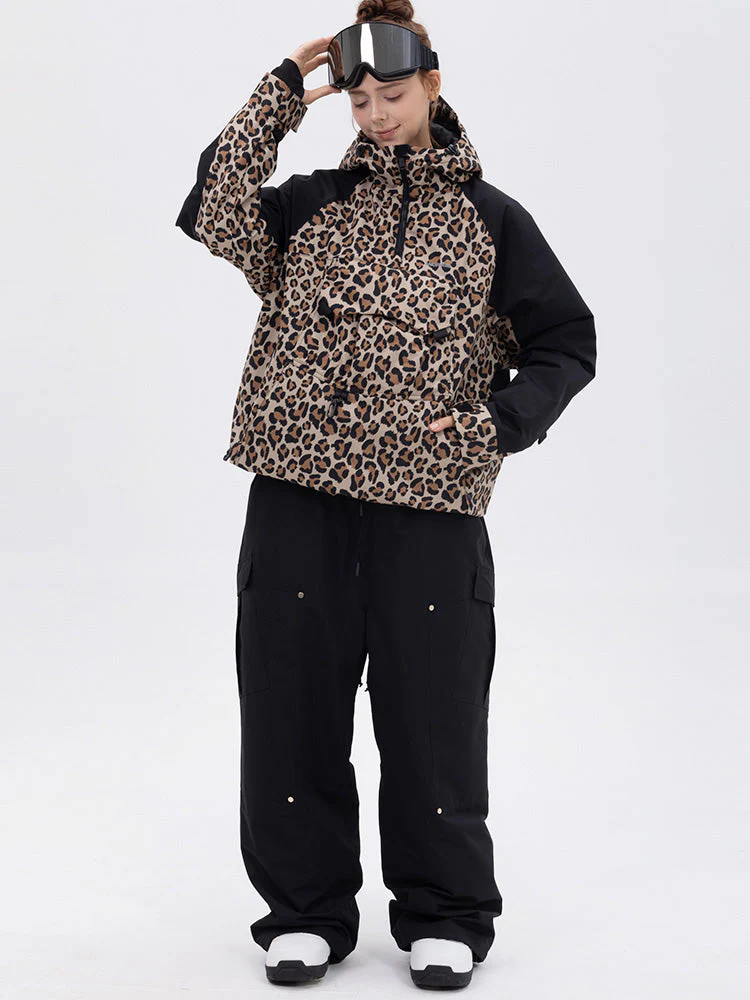 Women's Freestyle Mountain Camo Snow Suit – Bomber Jacket & Baggy Pants Set - Image 9