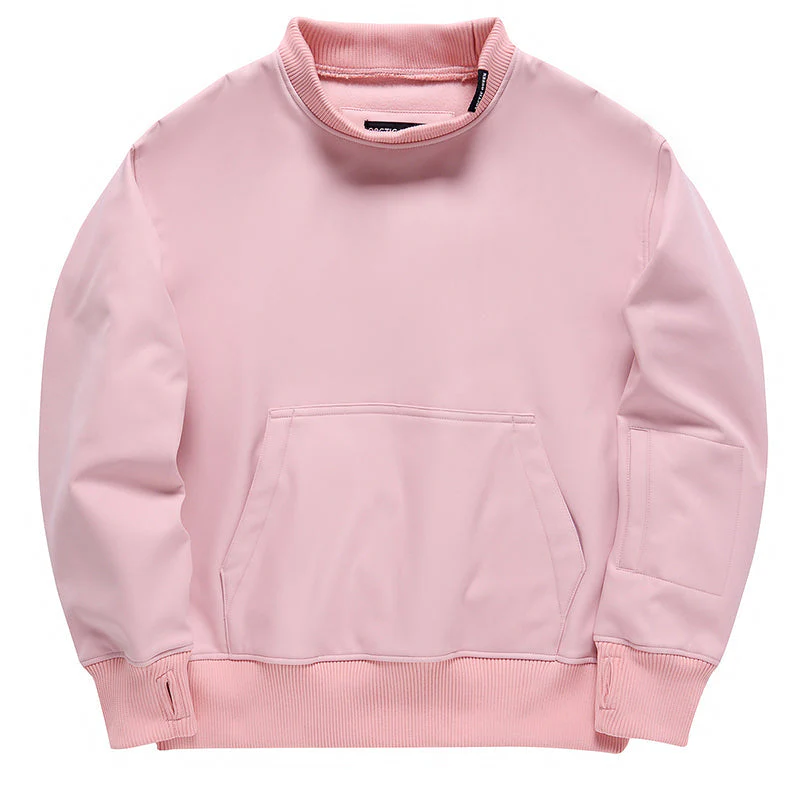 Women's Freestyle Round Neck Sweater Kangaroo Pocket Fleece Pullover - Image 6