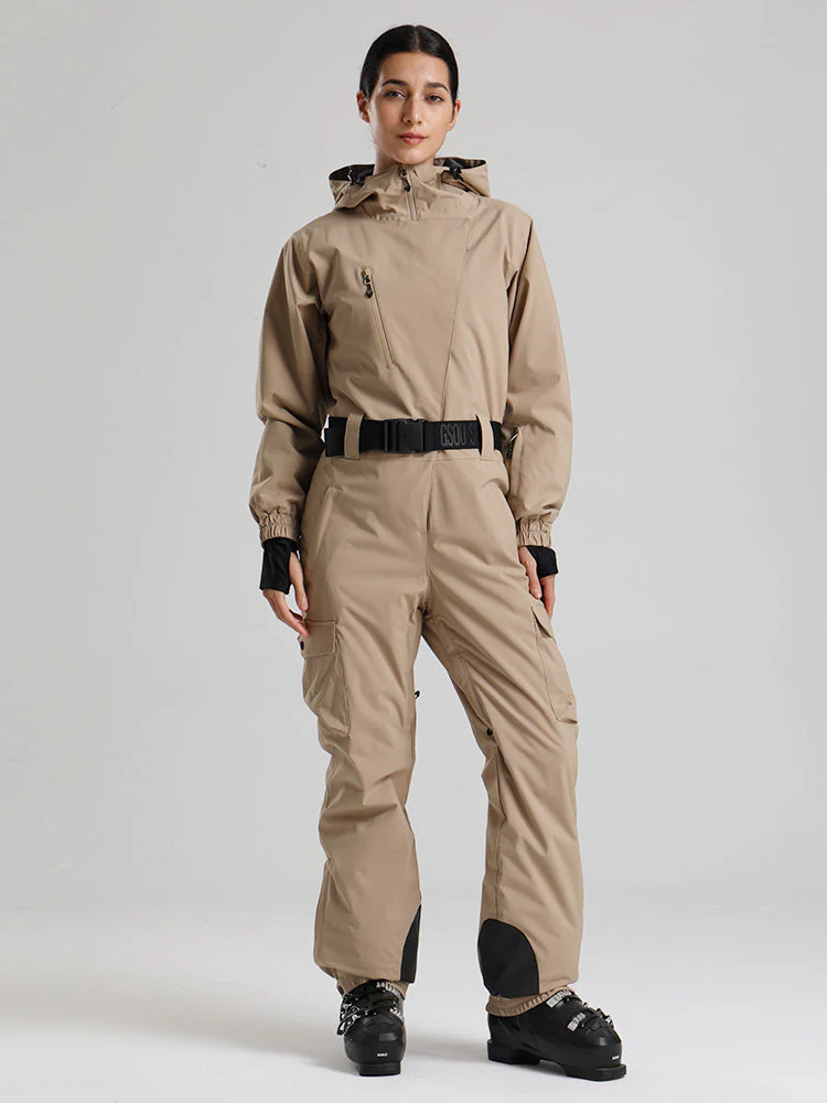 Women's Gsou Snow Alpine Luxe Slim Fit Full Body Onesie Ski Jumpsuit - Image 10