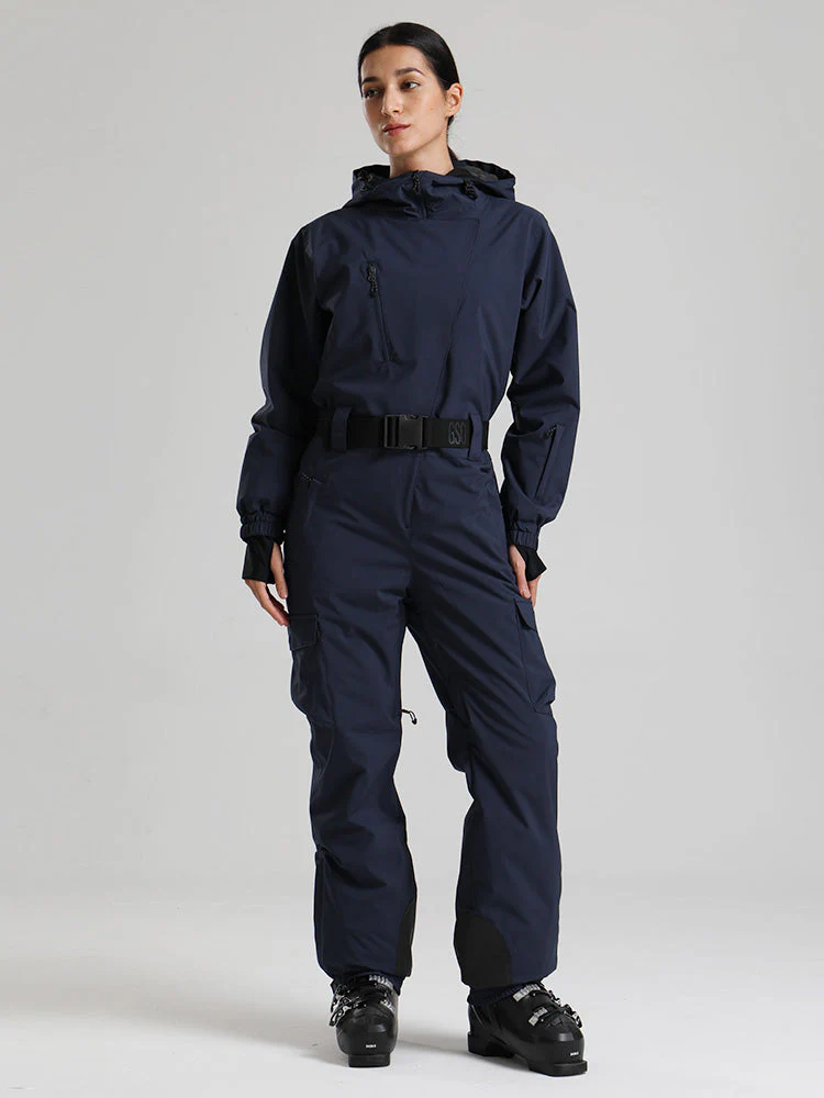 Women's Gsou Snow Alpine Luxe Slim Fit Full Body Onesie Ski Jumpsuit - Image 19