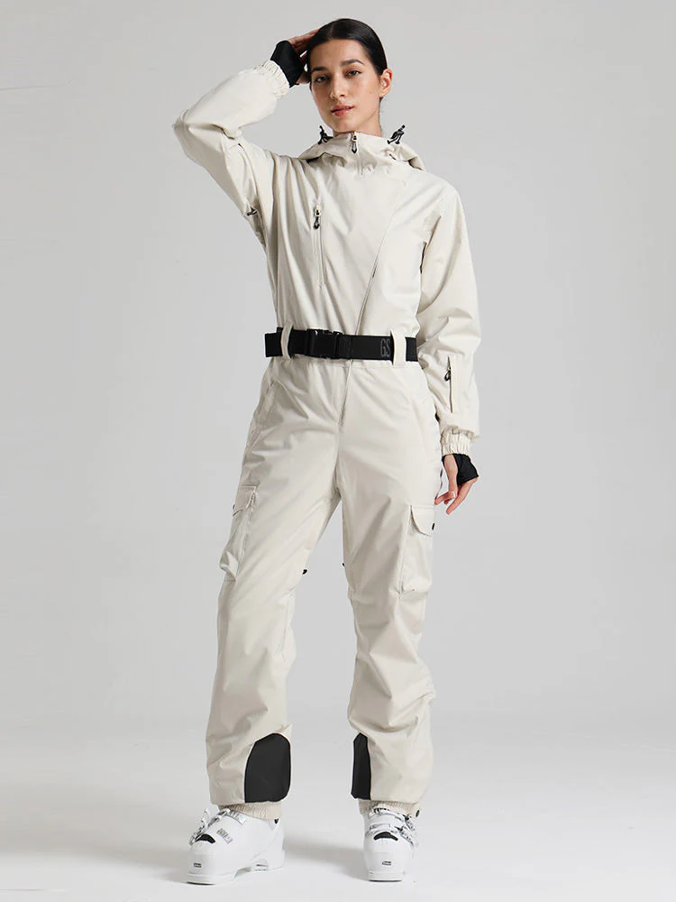 Women's Gsou Snow Alpine Luxe Slim Fit Full Body Onesie Ski Jumpsuit - Image 2