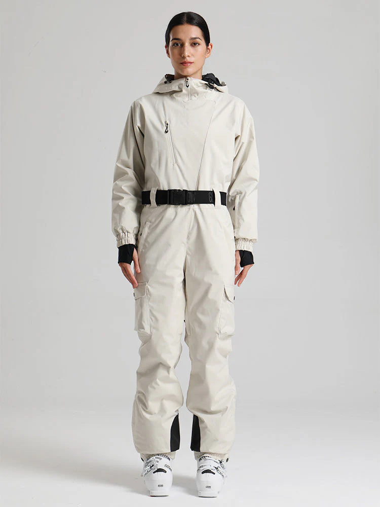 Women's Gsou Snow Alpine Luxe Slim Fit Full Body Onesie Ski Jumpsuit - Image 3