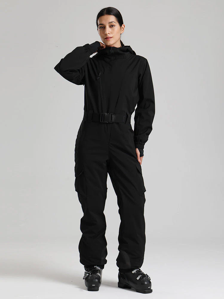 Women's Gsou Snow Alpine Luxe Slim Fit Full Body Onesie Ski Jumpsuit - Image 8