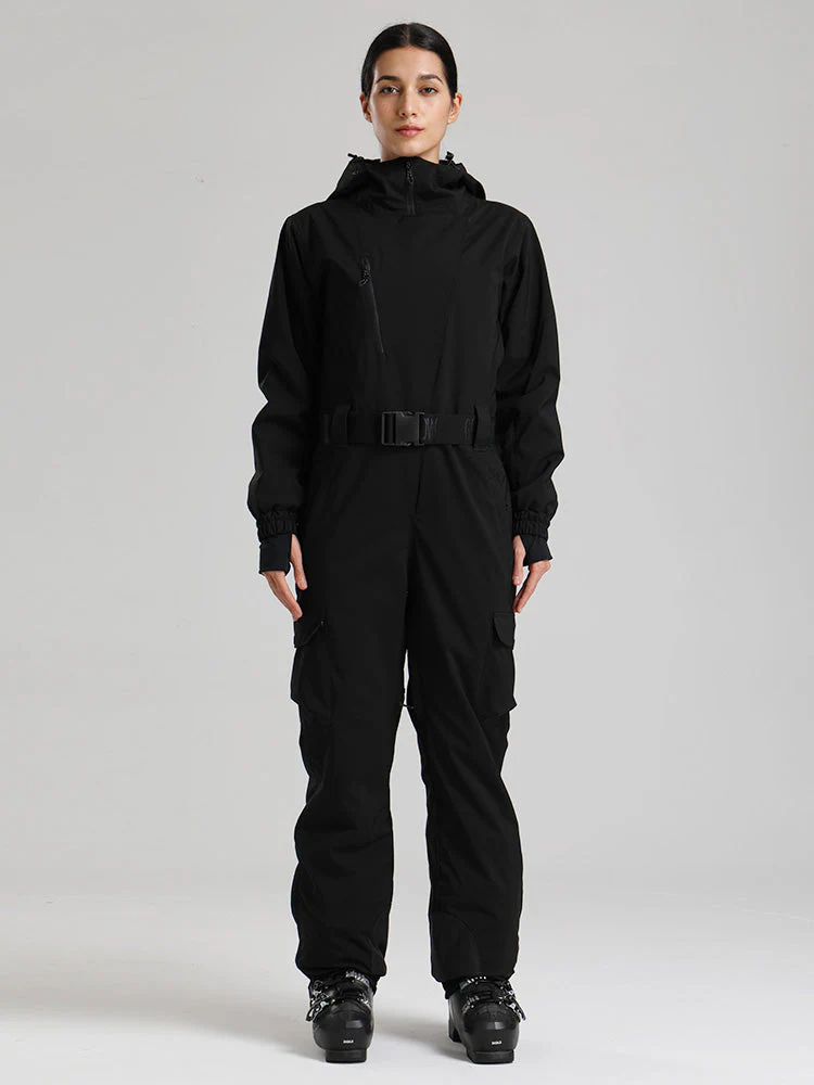 Women's Gsou Snow Alpine Luxe Slim Fit Full Body Onesie Ski Jumpsuit - Image 9