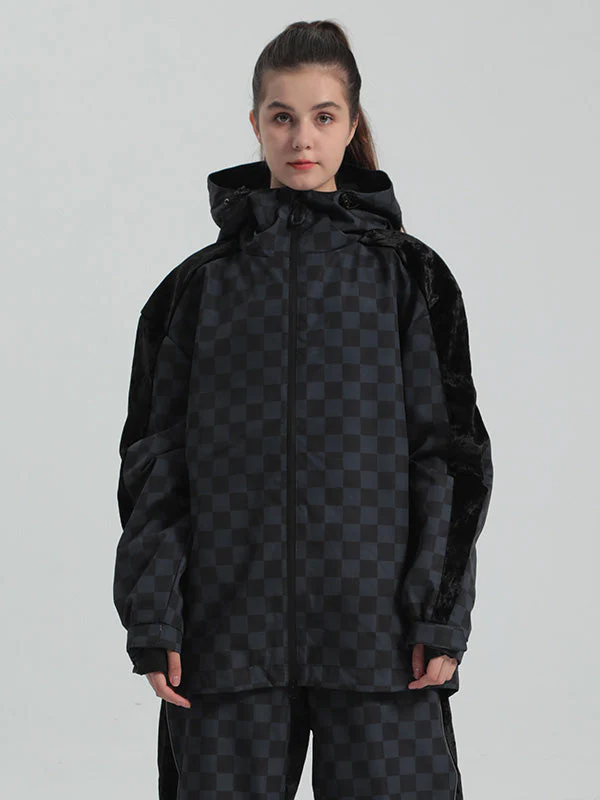 Women's Gsou Snow Checkered Snow Jacket - Image 3