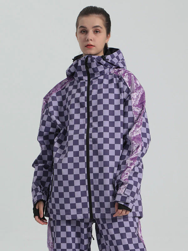 Women's Gsou Snow Checkered Snow Jacket - Image 6