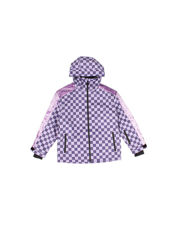 Women's Gsou Snow Checkered Snow Jacket - Image 7