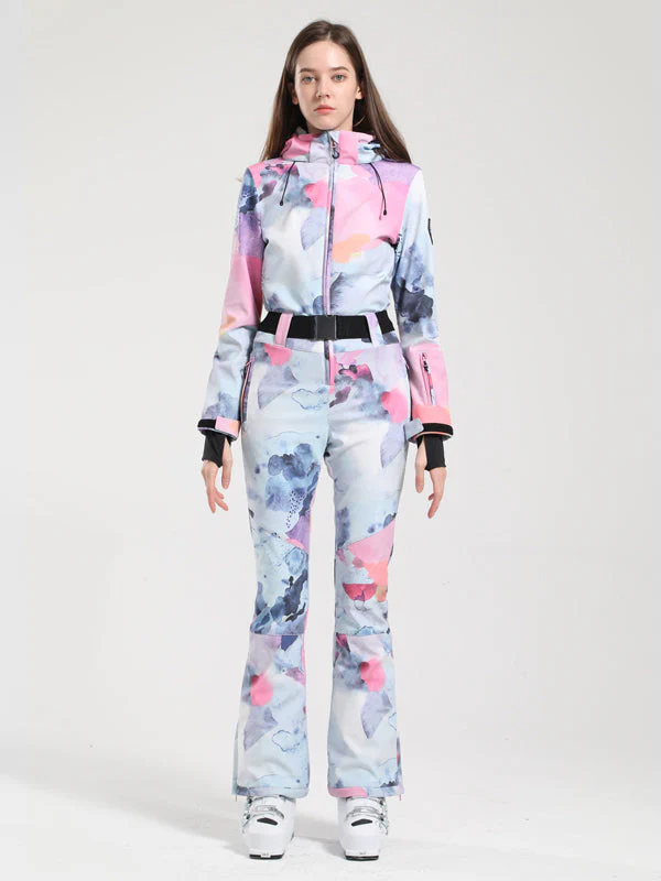 Women's Gsou Snow Classic Belted Flare Ski Suit - Image 4
