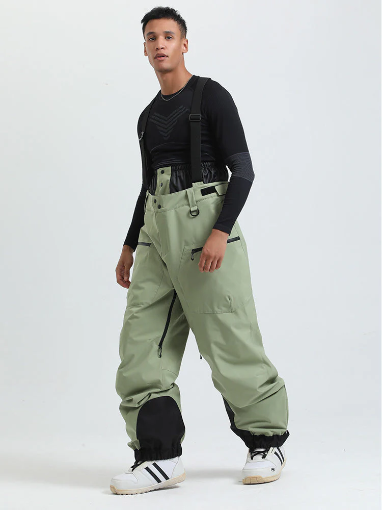 Women's Gsou Snow Durable Mountain Pro All Function Cargo Snow Bibs Pants - Image 14